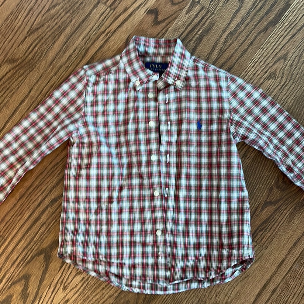 Ralph Lauren 4T holiday plaid shirt